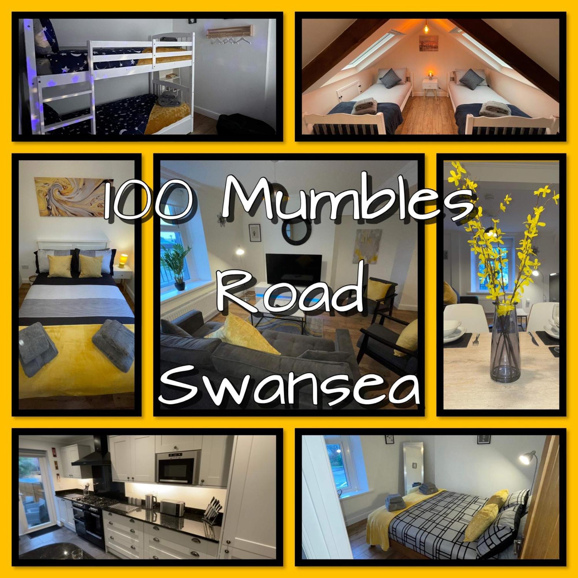 Casa One Hundred - A Beautiful 4 Bed House On The Beach Front Swansea Extérieur photo